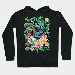 Tropical Black Tan Dachshund Doxie 2 Hoodie